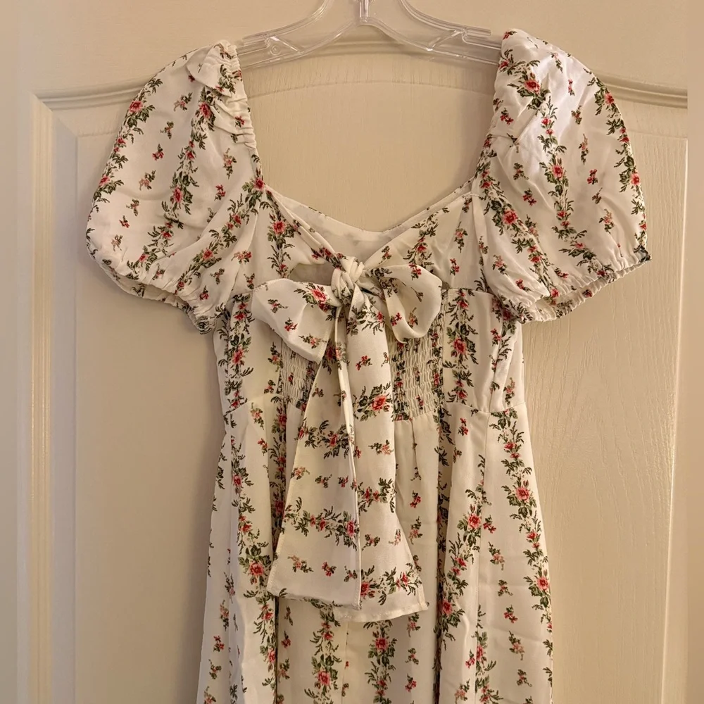 Moonsea Cream Puff Sleeve Sundress - Picture 9 of 11